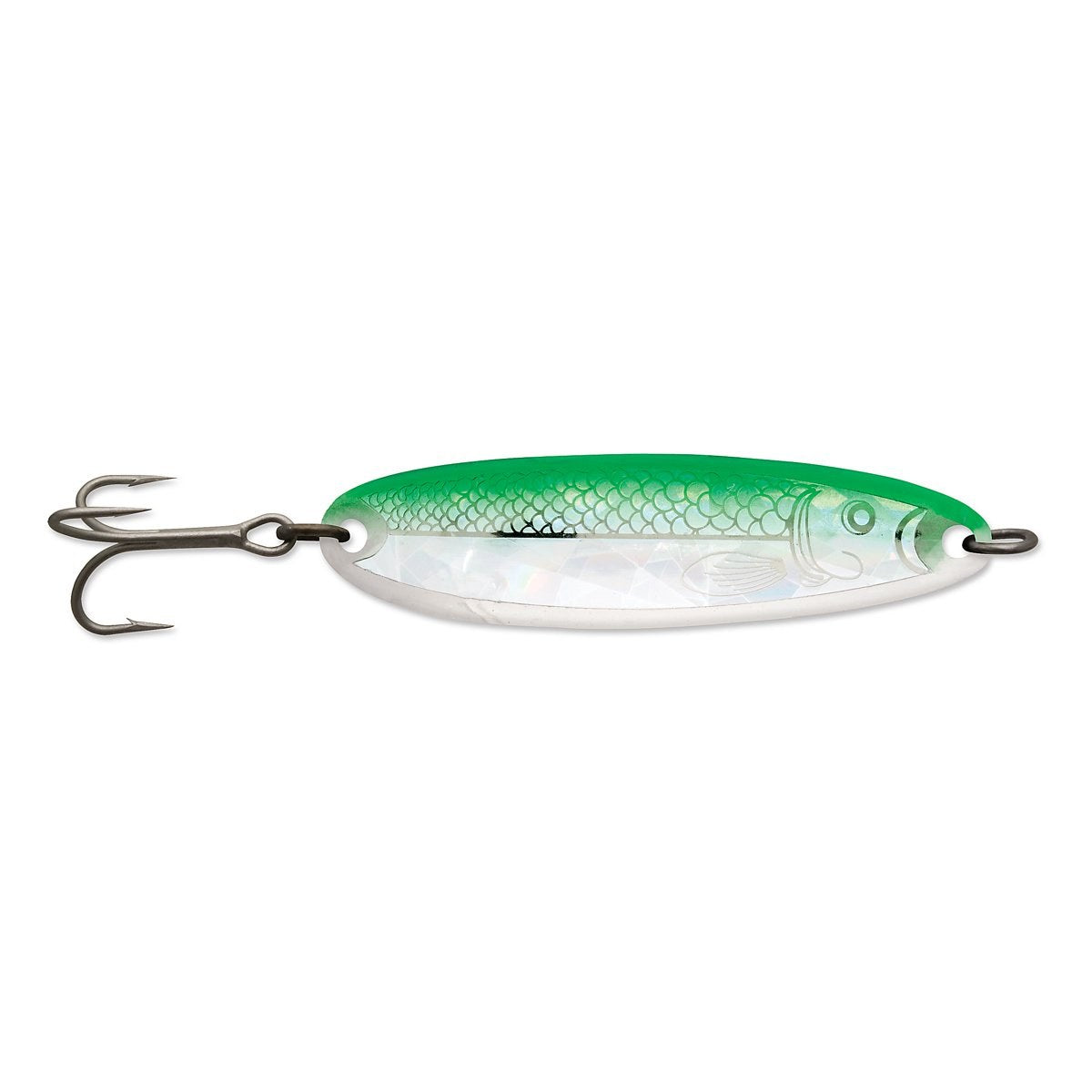 Luhr Jensen Krocodile 1oz Spoon Fishing Lure 3 5/16" Live Image/Neon Green