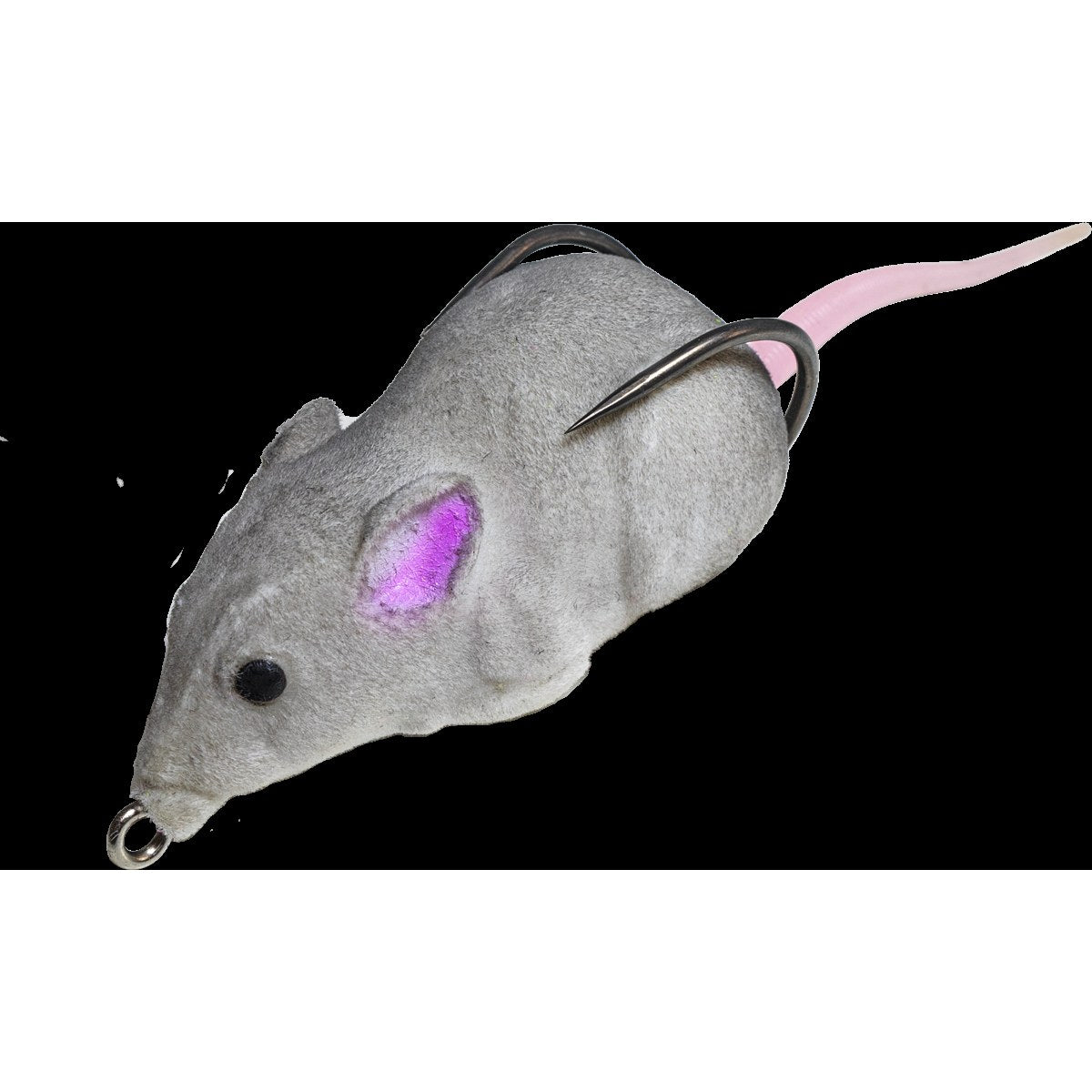 Lunkerhunt Furenzy Mouse Topwater Fishing Bait, 2.5 inch, Grey