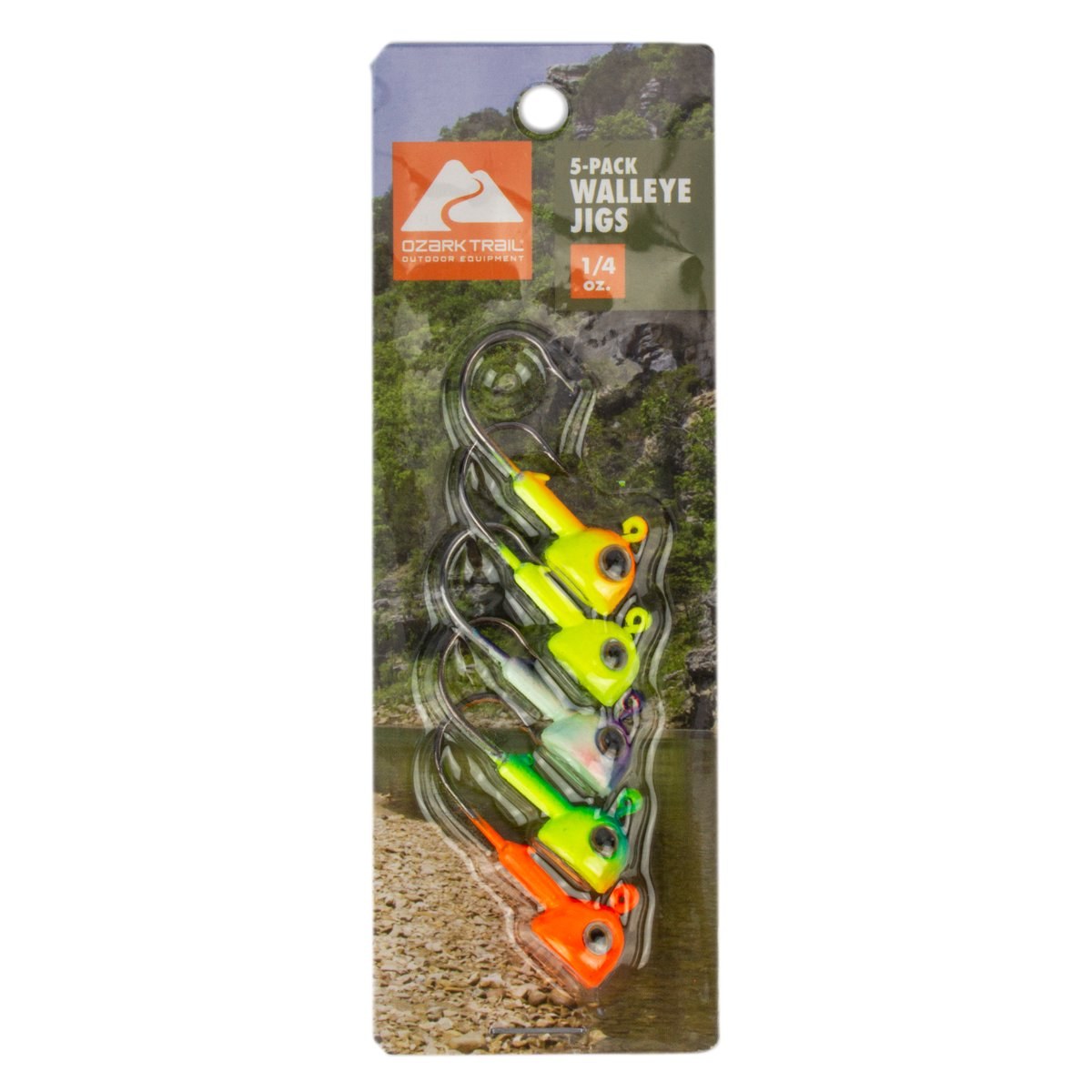 Ozark Trail Walleye Fishing Jig Heads, 1/4 oz