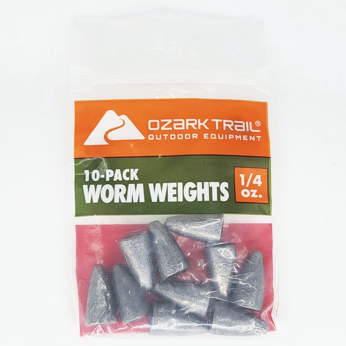 Ozark Trail Worm Weight 1/4oz, Fishing Lead Weights, Product Size 0.67x0.37in