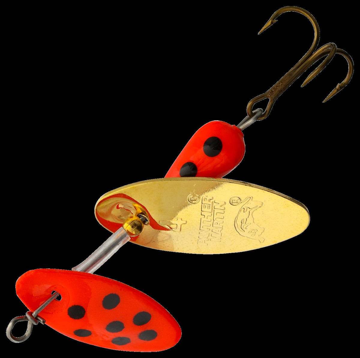 Panther Martin Dual Flash Spinner - 2-1/2'' - Fluorescent Gold