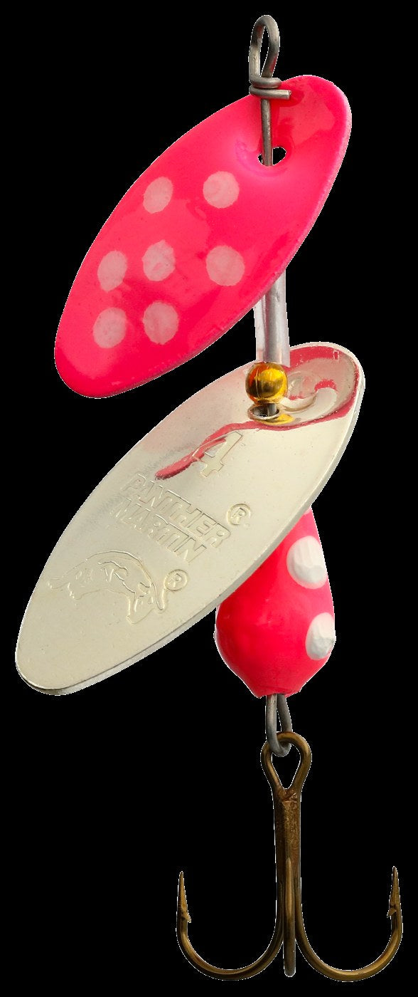 Panther Martin Dual Flash Spinner - 2" - Pink Silver
