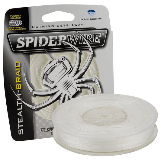 SpiderWire Stealth Translucent Braid Fishing Line, Translucent, 40 lb Test Strength, 125 yd