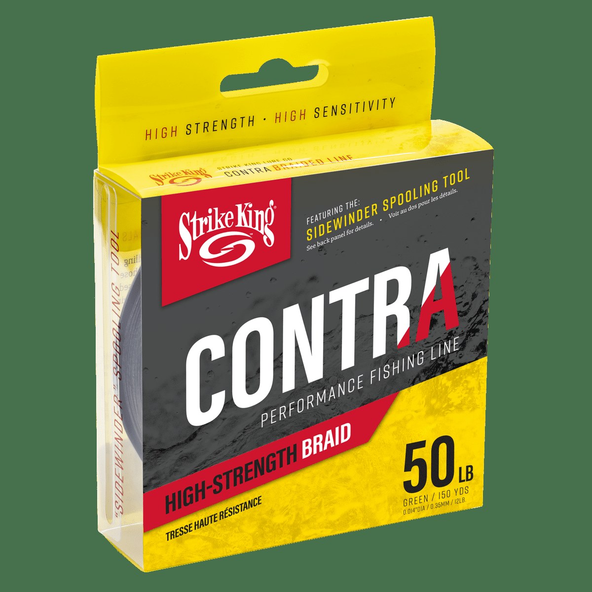 Strike King Contra Braided Fishing Line 50lb. Green