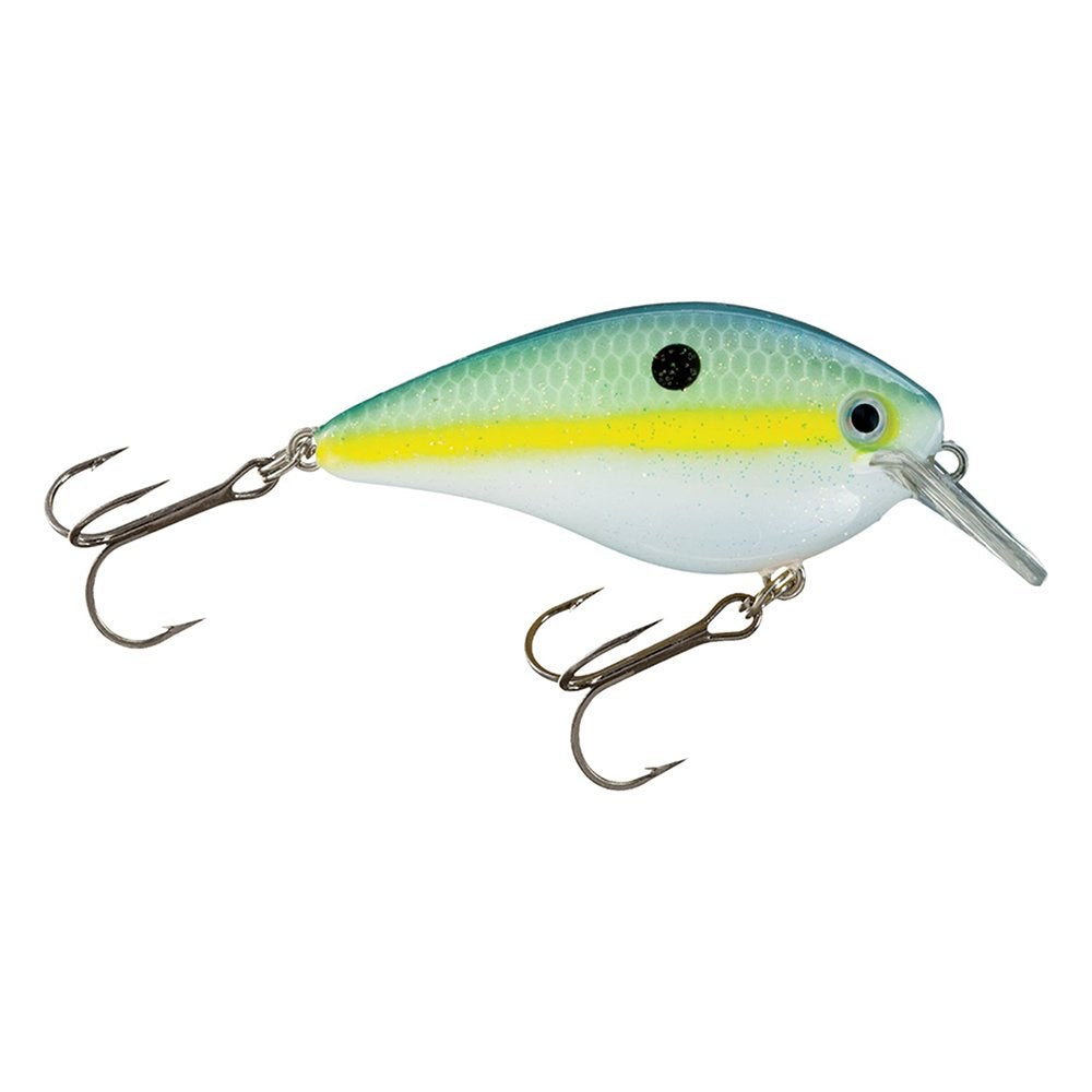 Strike King KVD Square Bill 1.0 Crankbait Chartreuse Sexy Shad Hard Bait Lure