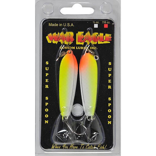 War Eagle Jiggin Spoon Fishing Spoons Cole Slaw 7/8 oz.
