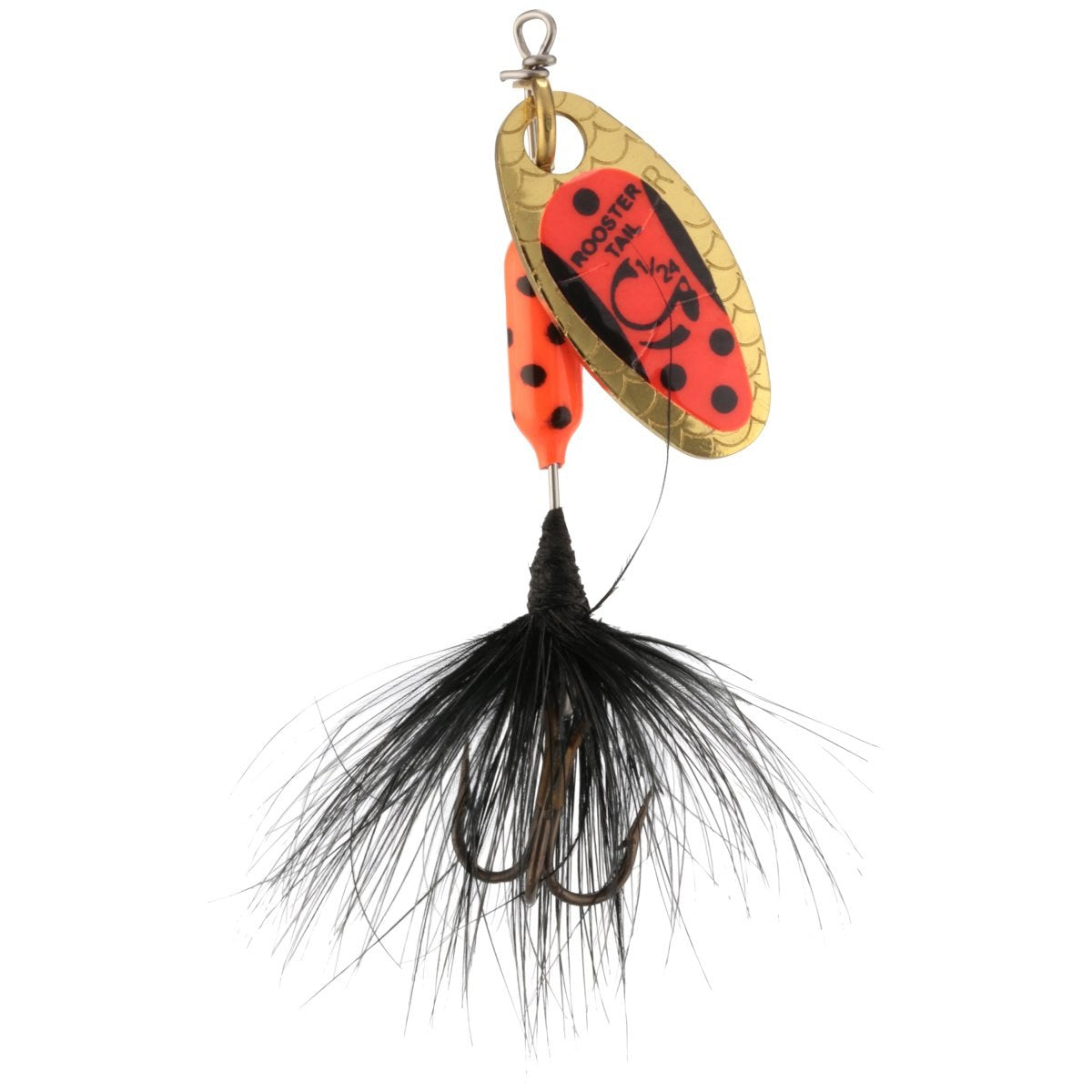 Worden's Original Tuxedo Blade 1/24 oz. Rooster Tail, Inline Spinnerbait Fishing Lure