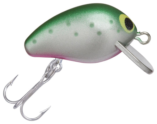 Yo-Zuri Snap Bean 1-inch sinking crankbait in Rainbow Trout, model R1217-RT