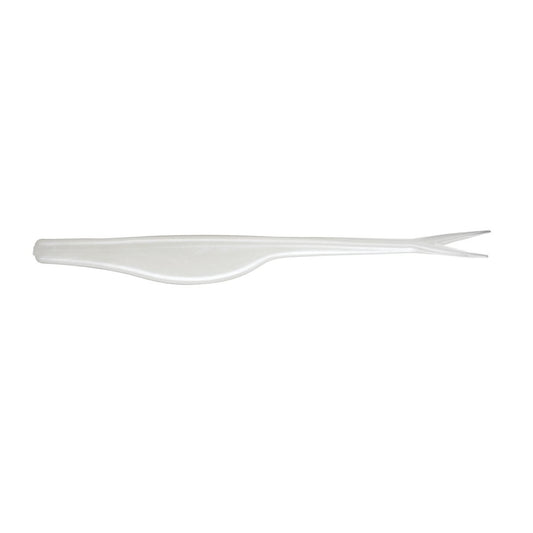 YUM Break'N Shad Soft Plastic 5" Pearl White 10 Count